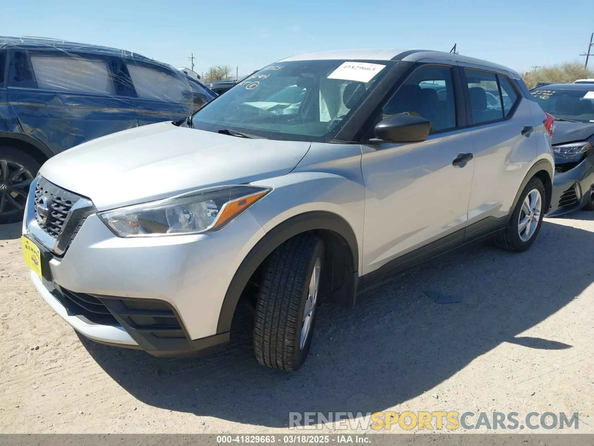 2 Photograph of a damaged car 3N1CP5BV2LL524100 NISSAN KICKS 2020
