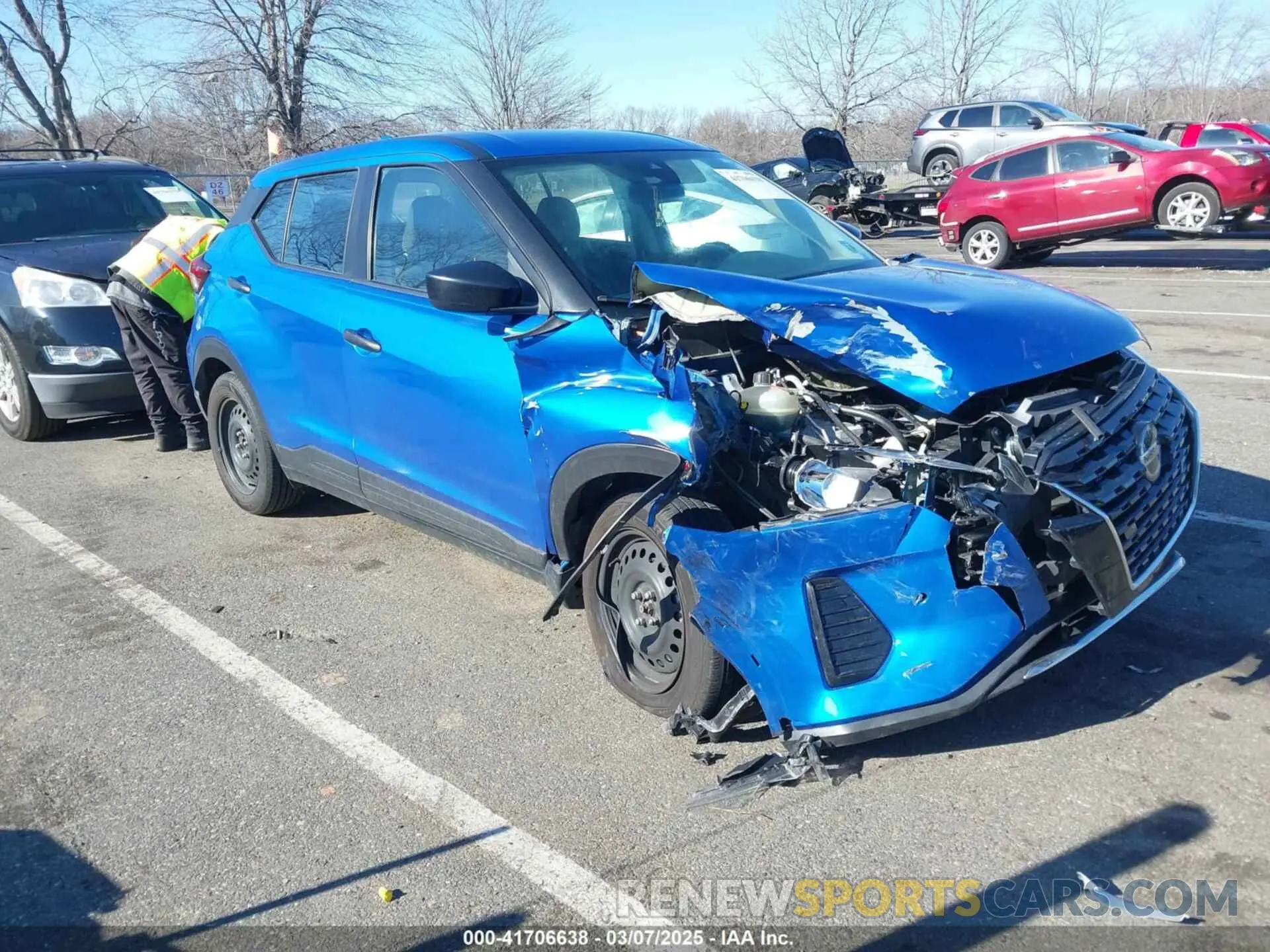 1 Photograph of a damaged car 3N1CP5BV1ML505393 NISSAN KICKS 2021