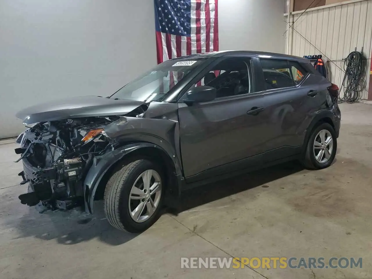 1 Photograph of a damaged car 3N1CP5BV3ML521918 NISSAN KICKS 2021