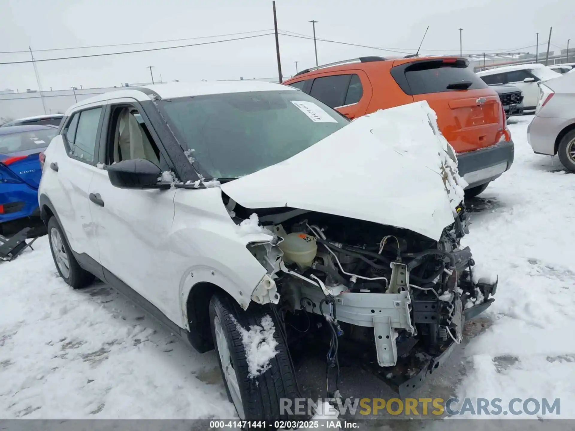 1 Photograph of a damaged car 3N1CP5BV8ML485322 NISSAN KICKS 2021