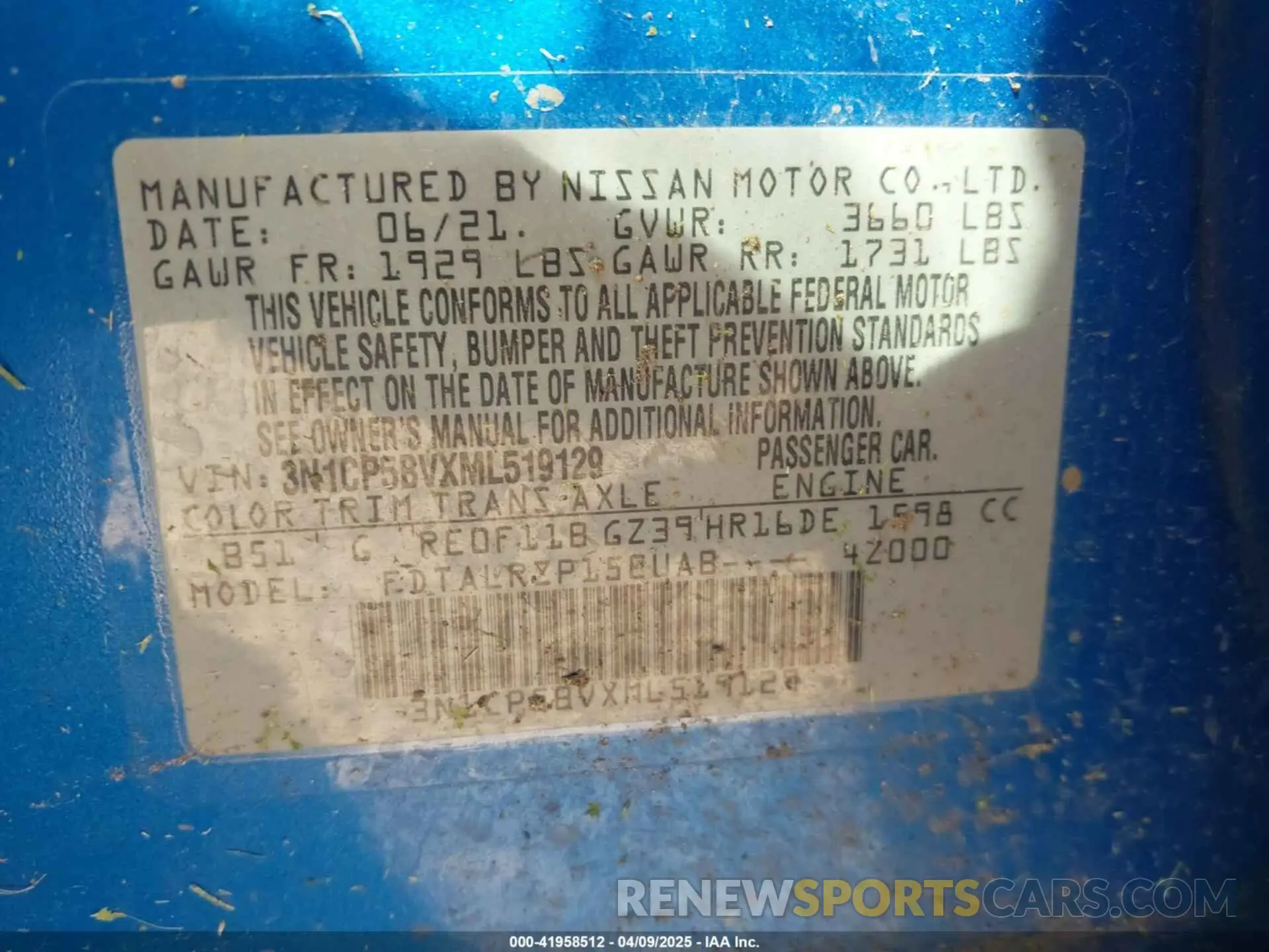 9 Photograph of a damaged car 3N1CP5BVXML519129 NISSAN KICKS 2021
