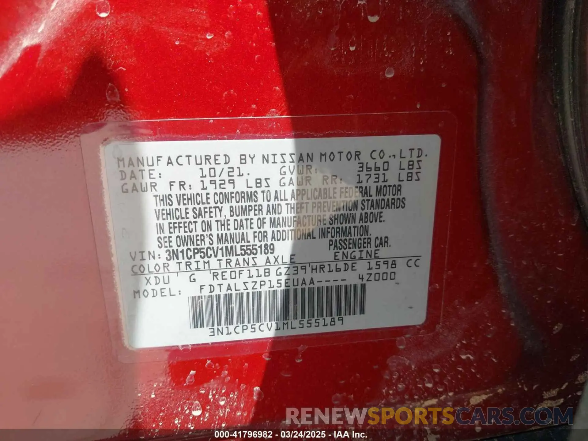9 Photograph of a damaged car 3N1CP5CV1ML555189 NISSAN KICKS 2021