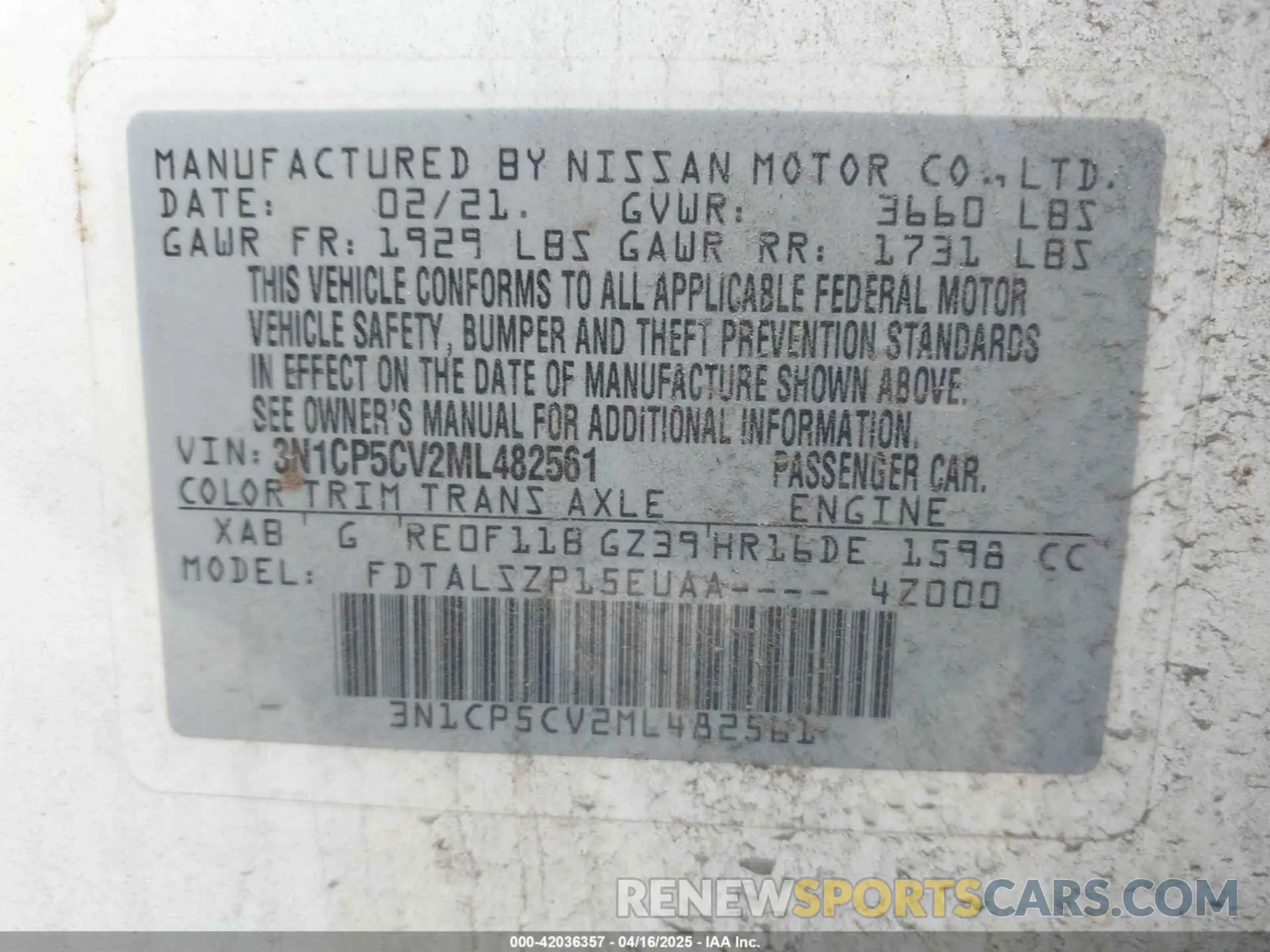 9 Photograph of a damaged car 3N1CP5CV2ML482561 NISSAN KICKS 2021