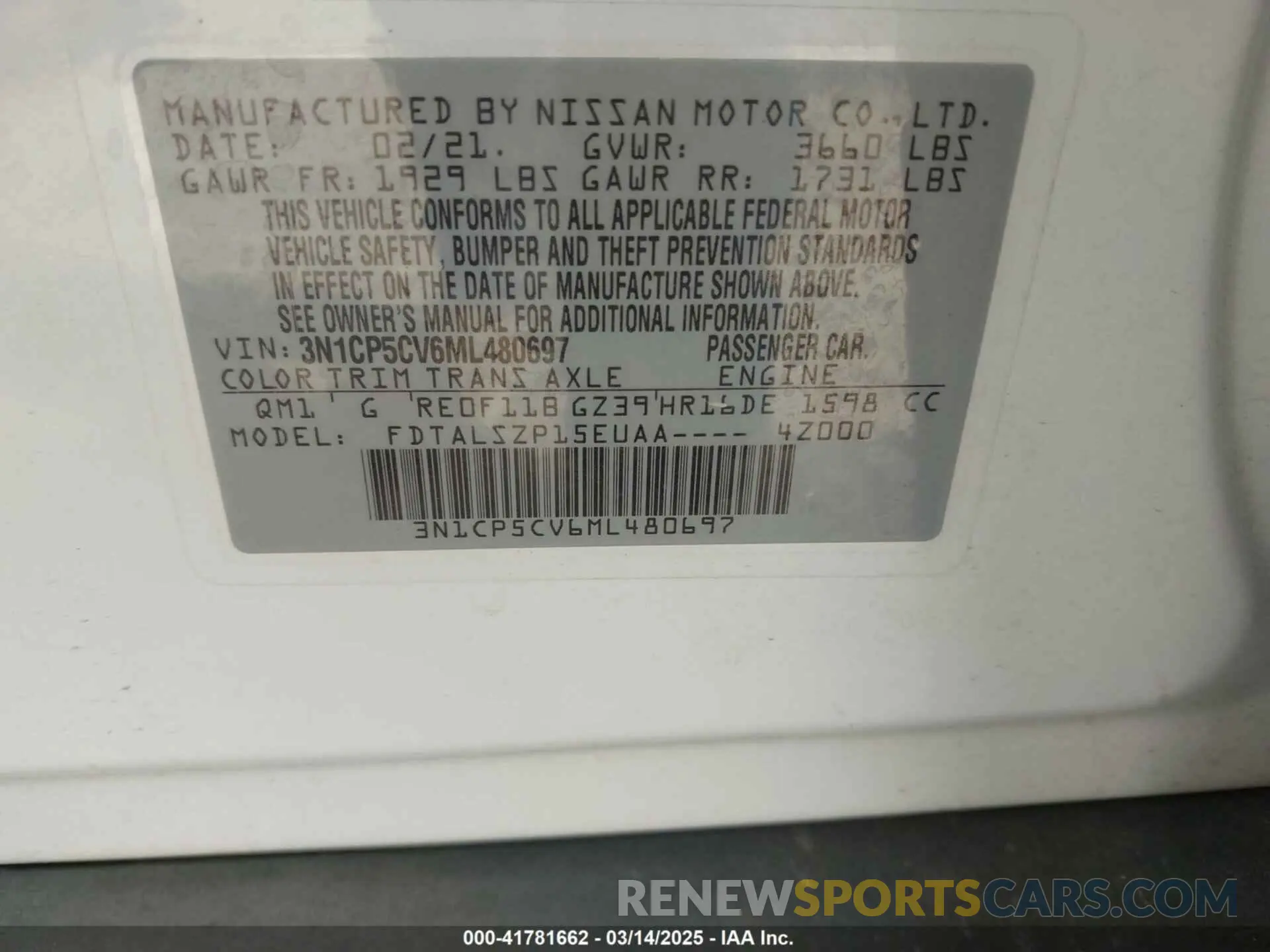 9 Photograph of a damaged car 3N1CP5CV6ML480697 NISSAN KICKS 2021