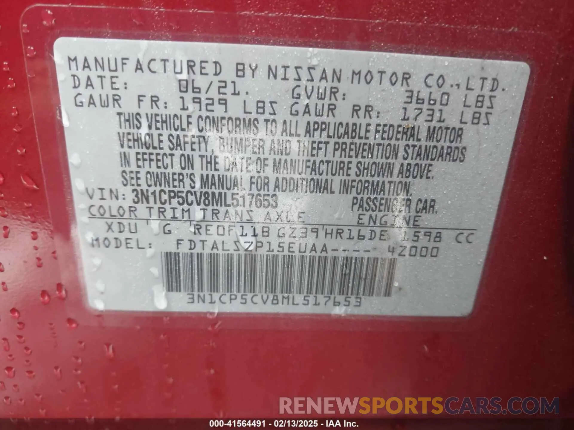 9 Photograph of a damaged car 3N1CP5CV8ML517653 NISSAN KICKS 2021