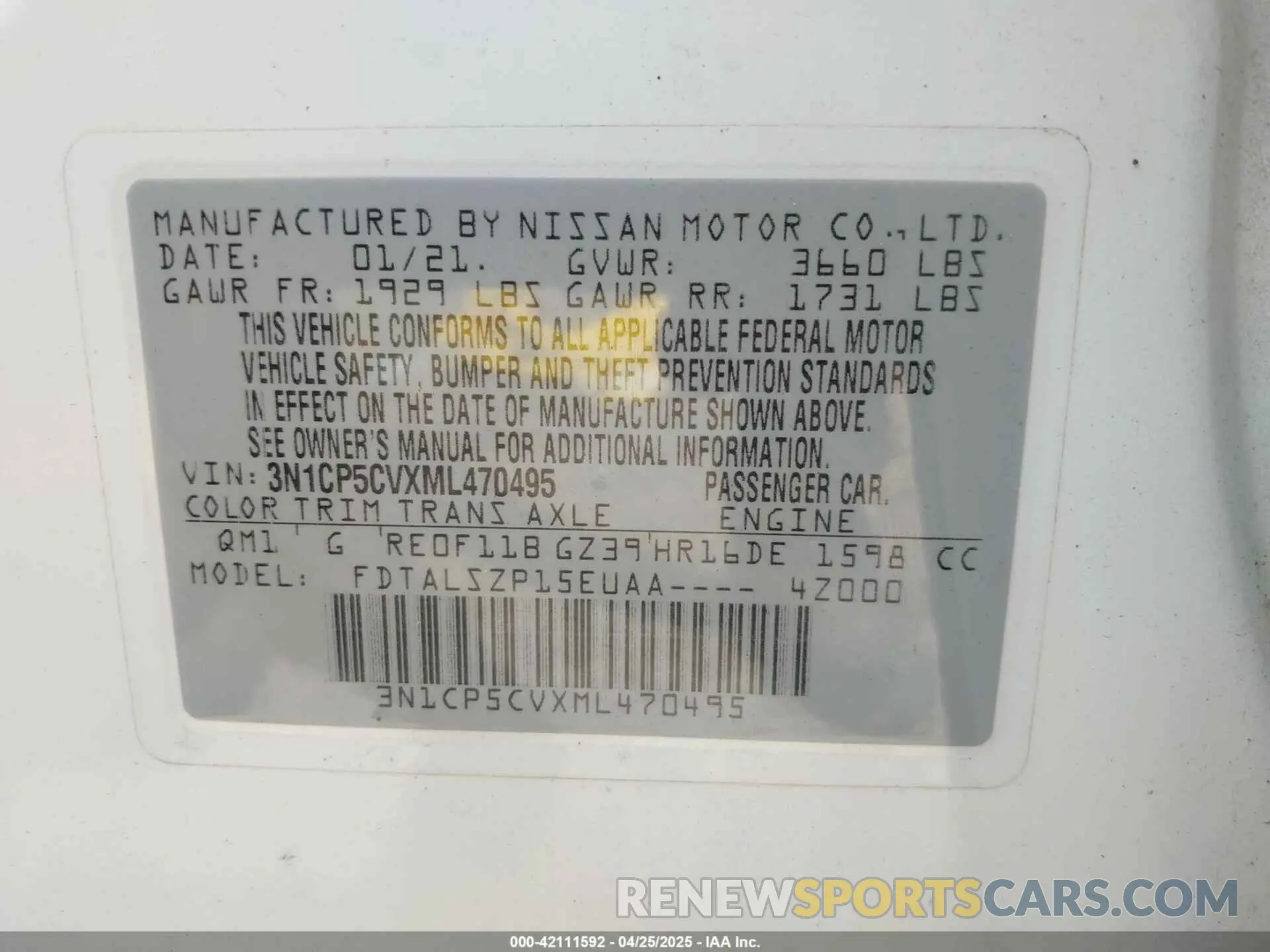 9 Photograph of a damaged car 3N1CP5CVXML470495 NISSAN KICKS 2021