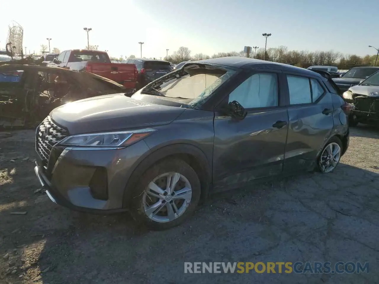 1 Photograph of a damaged car 3N1CP5BV1NL484000 NISSAN KICKS 2022