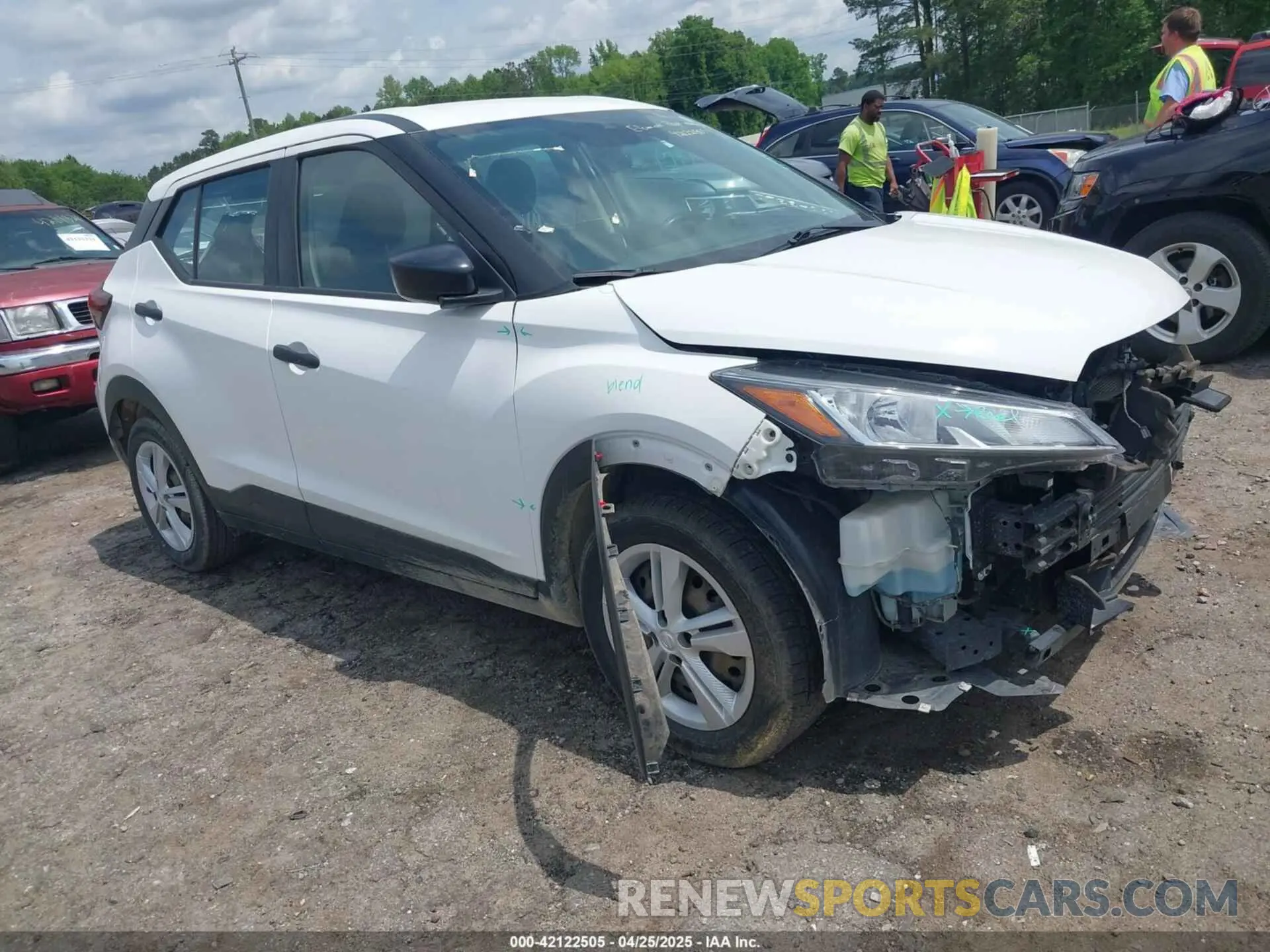 1 Photograph of a damaged car 3N1CP5BV1NL509901 NISSAN KICKS 2022