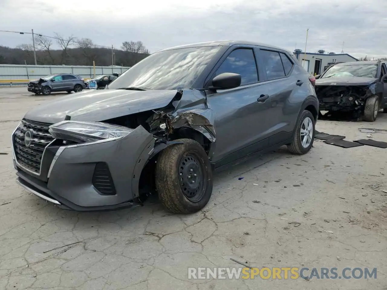 1 Photograph of a damaged car 3N1CP5BV2NL501984 NISSAN KICKS 2022
