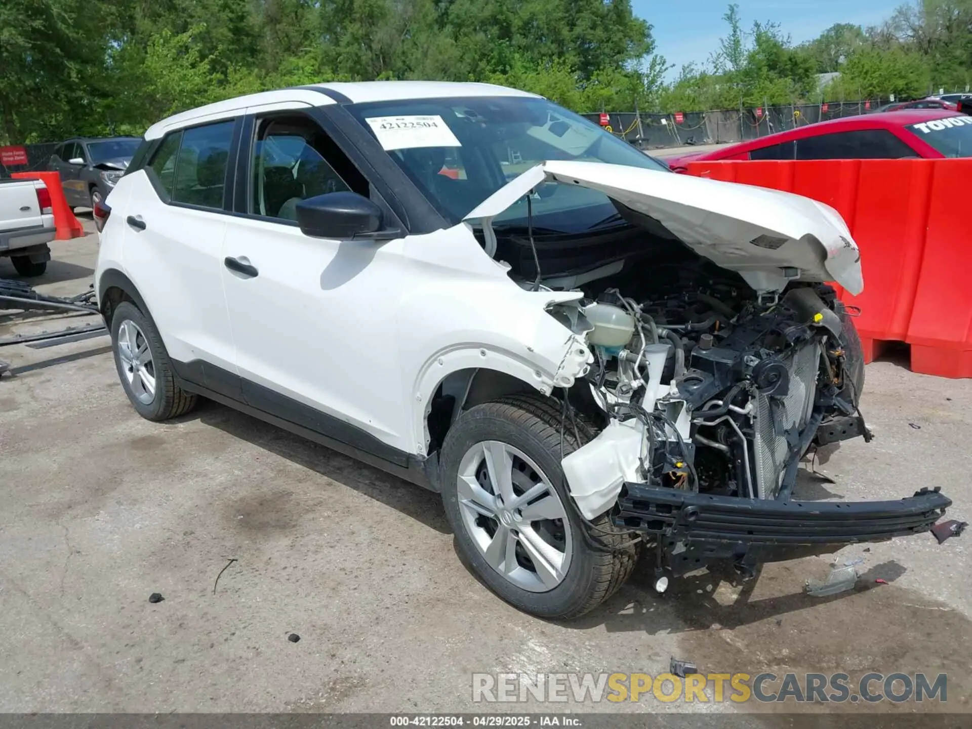 1 Photograph of a damaged car 3N1CP5BV3NL523119 NISSAN KICKS 2022