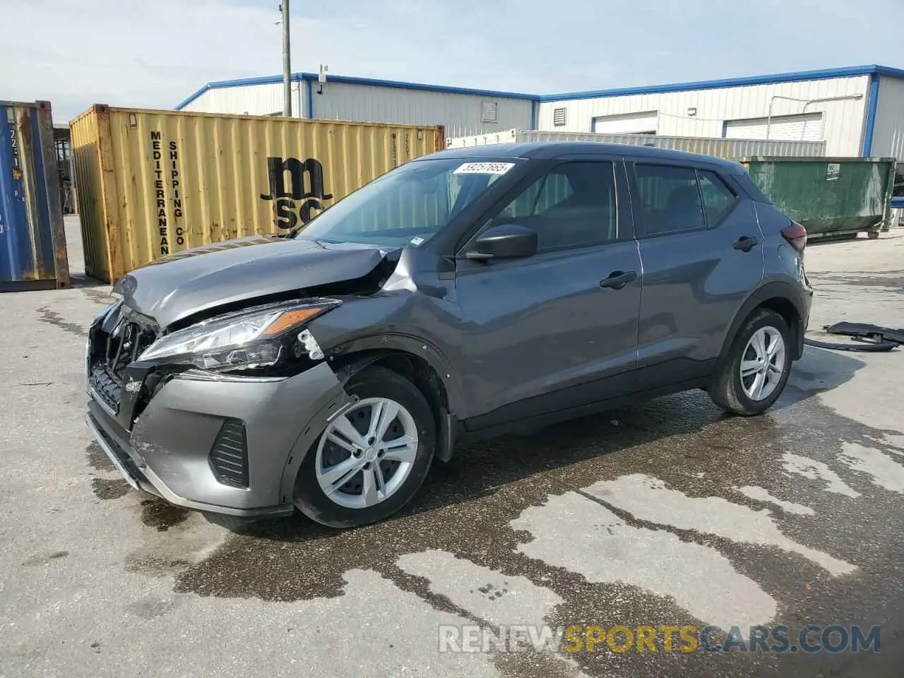 1 Photograph of a damaged car 3N1CP5BV5NL489832 NISSAN KICKS 2022