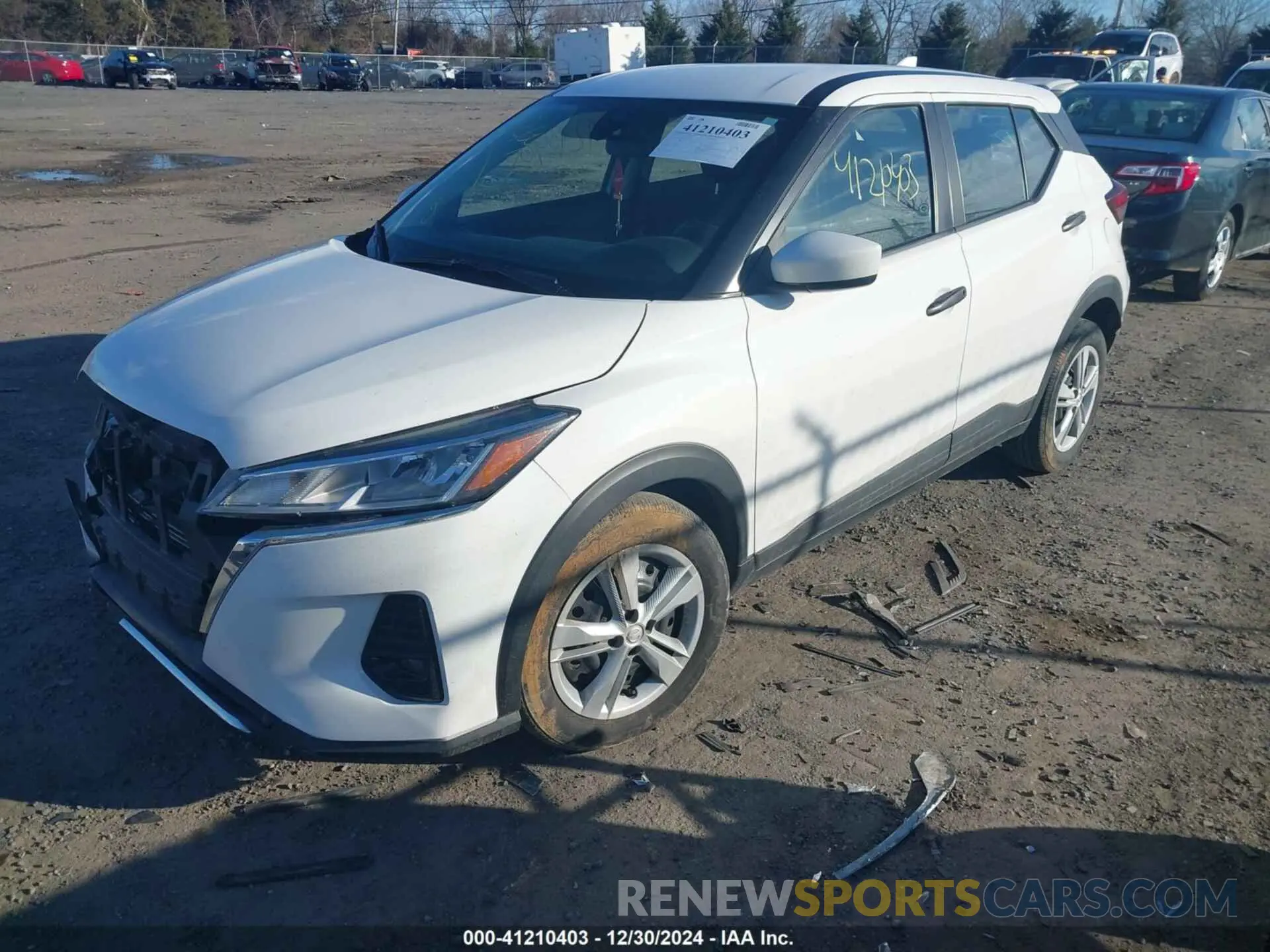 2 Photograph of a damaged car 3N1CP5BV7NL493025 NISSAN KICKS 2022