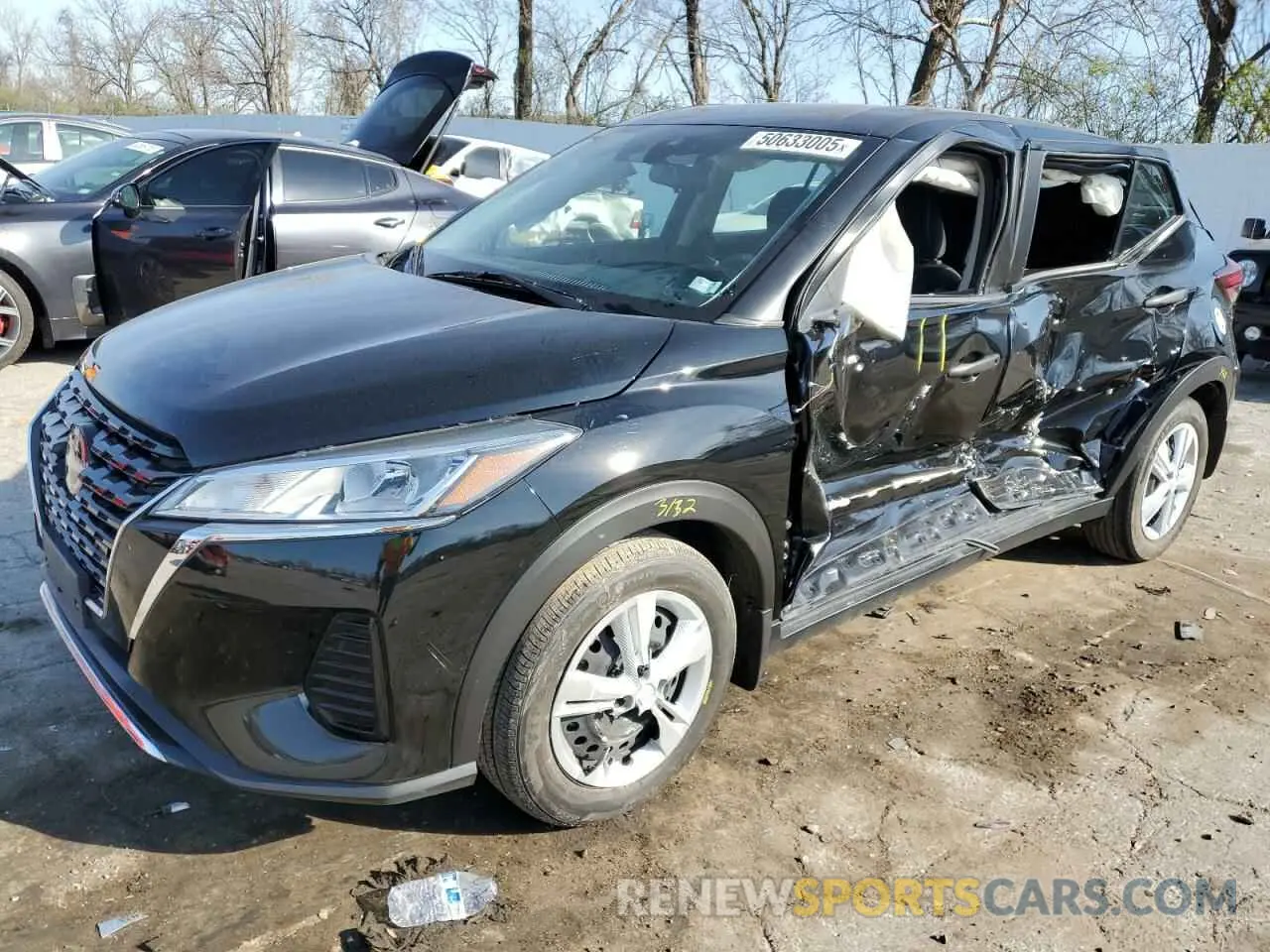 1 Photograph of a damaged car 3N1CP5BV7NL496197 NISSAN KICKS 2022