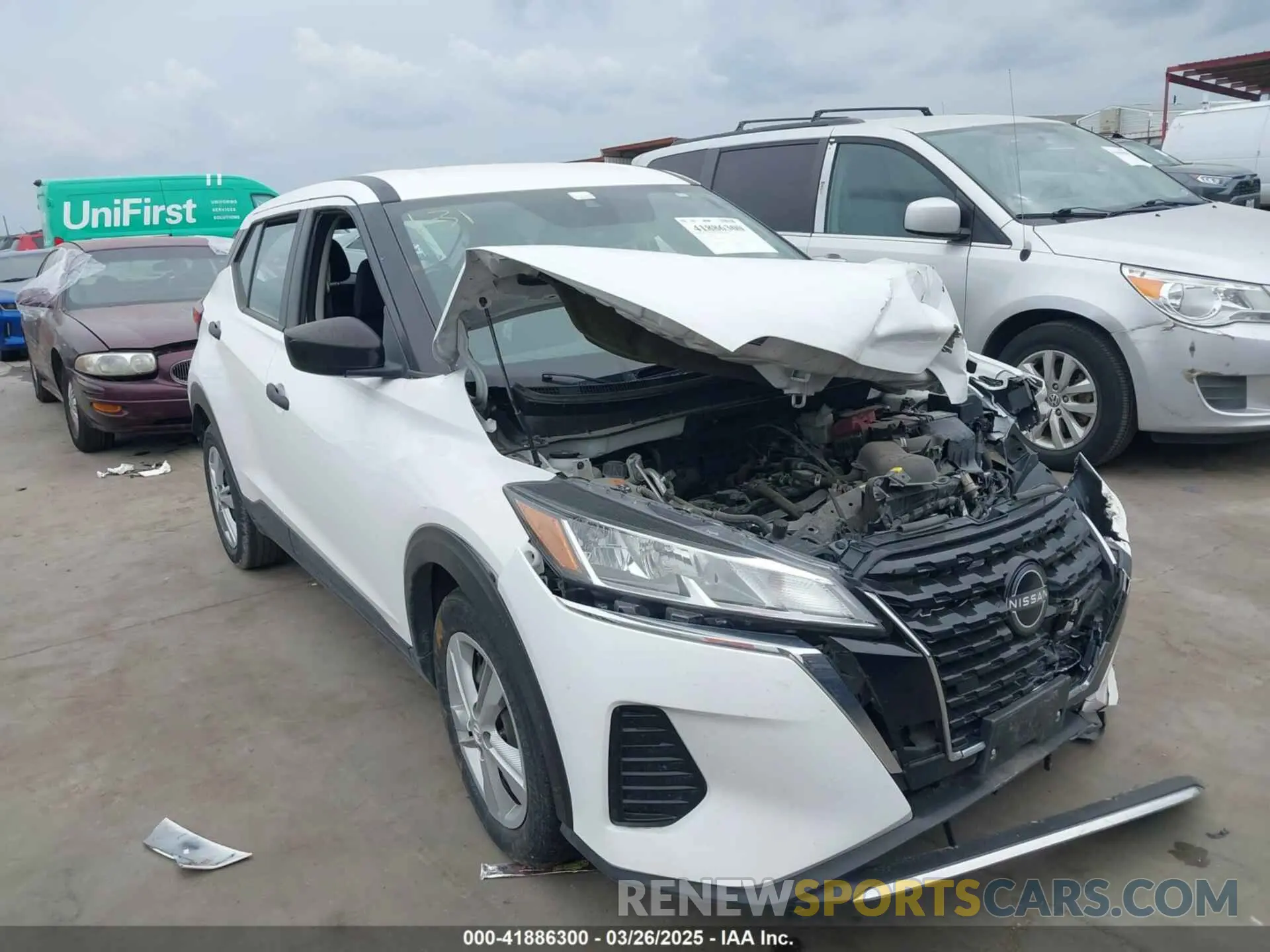 1 Photograph of a damaged car 3N1CP5BV7NL524872 NISSAN KICKS 2022