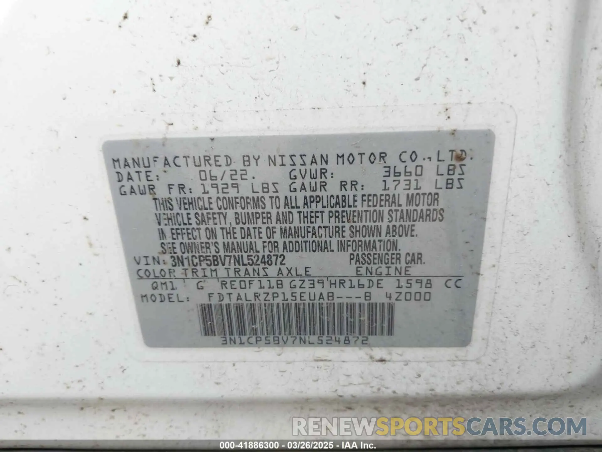 9 Photograph of a damaged car 3N1CP5BV7NL524872 NISSAN KICKS 2022