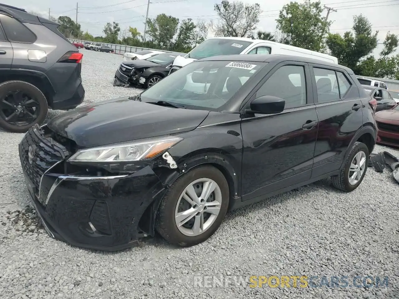 1 Photograph of a damaged car 3N1CP5BV8NL522161 NISSAN KICKS 2022