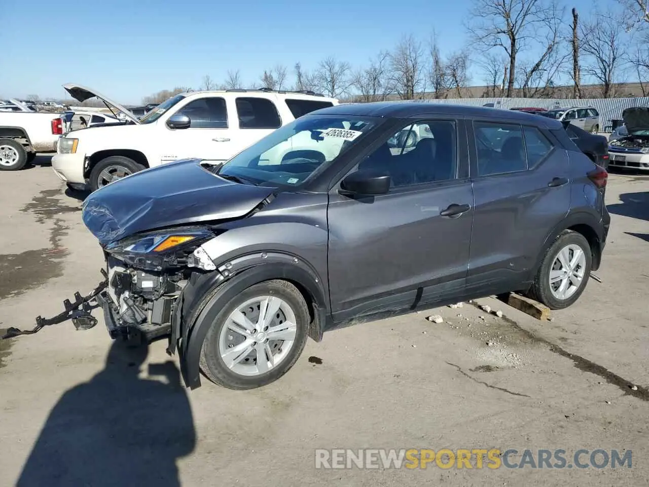 1 Photograph of a damaged car 3N1CP5BV9NL487971 NISSAN KICKS 2022