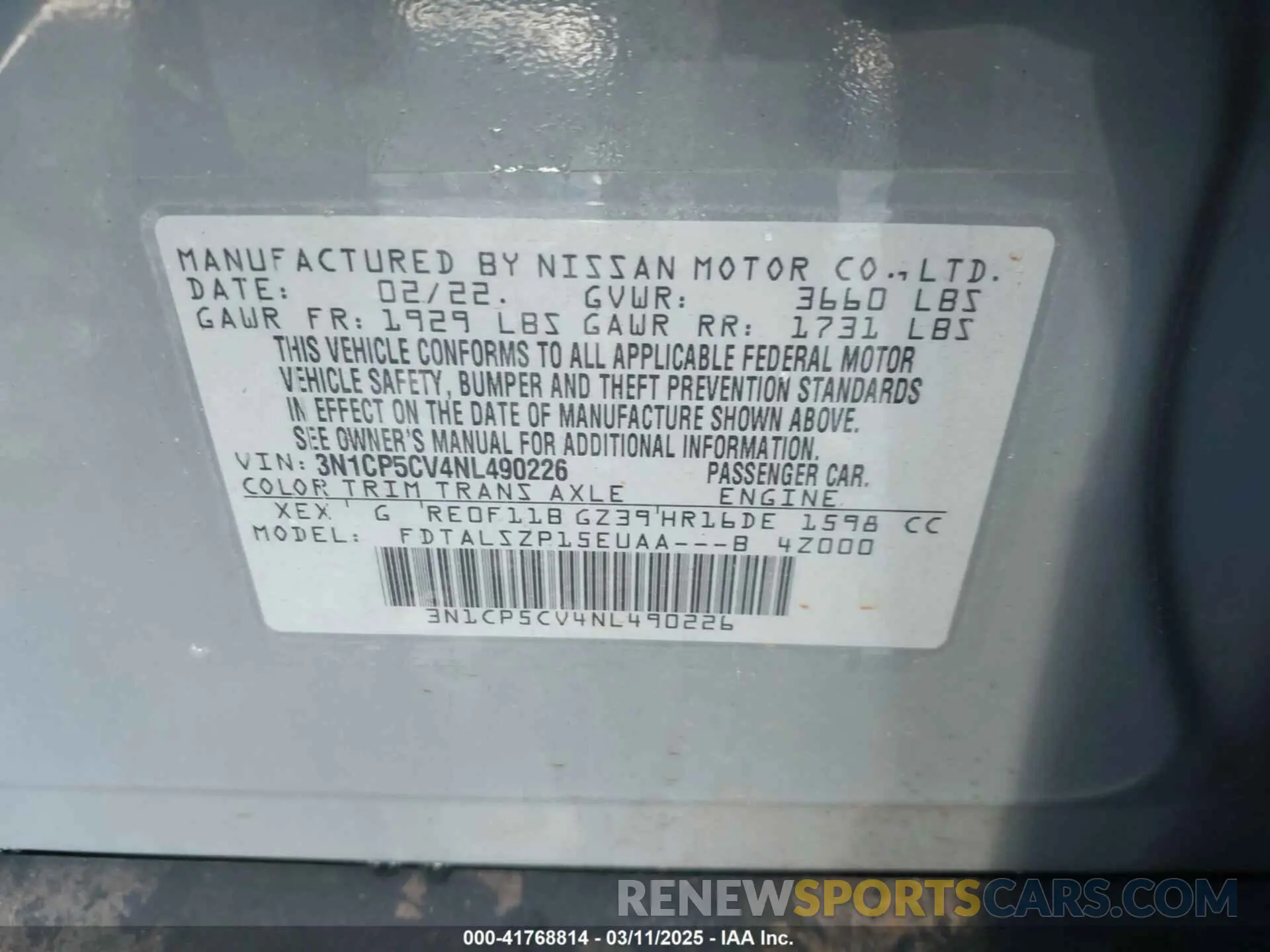 9 Photograph of a damaged car 3N1CP5CV4NL490226 NISSAN KICKS 2022