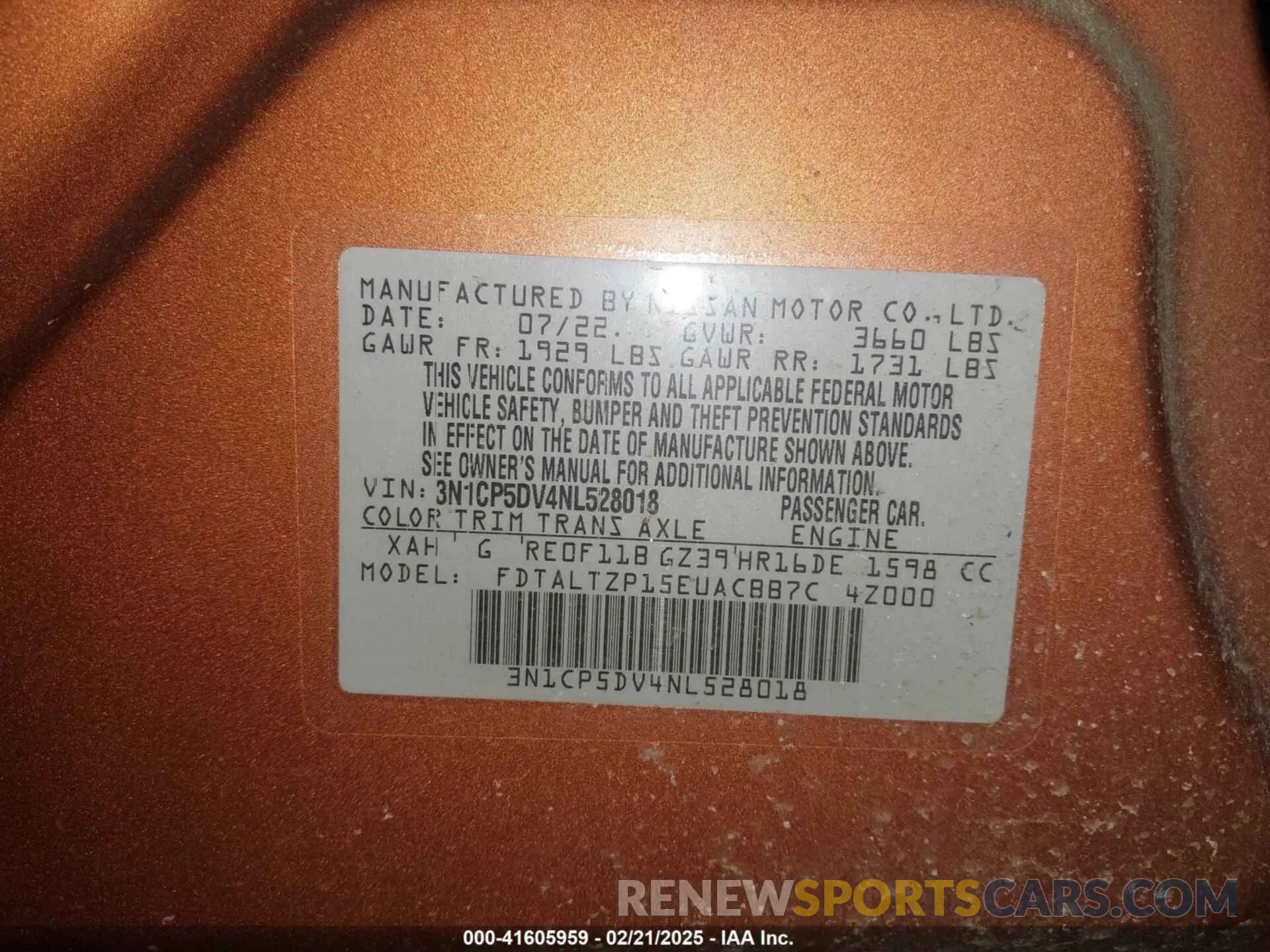 9 Photograph of a damaged car 3N1CP5DV4NL528018 NISSAN KICKS 2022