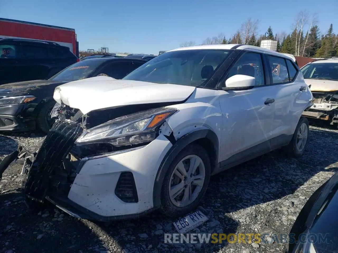 1 Photograph of a damaged car 3N1CP5BV6PL487073 NISSAN KICKS 2023