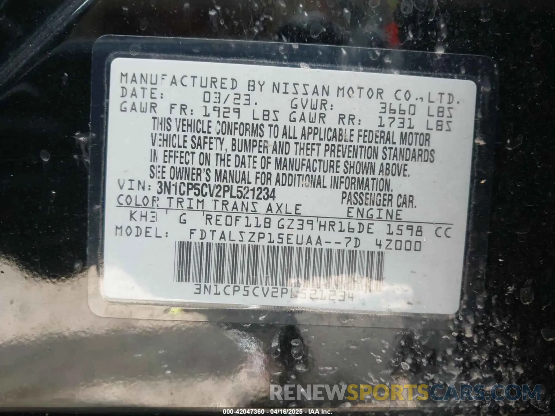 9 Photograph of a damaged car 3N1CP5CV2PL521234 NISSAN KICKS 2023