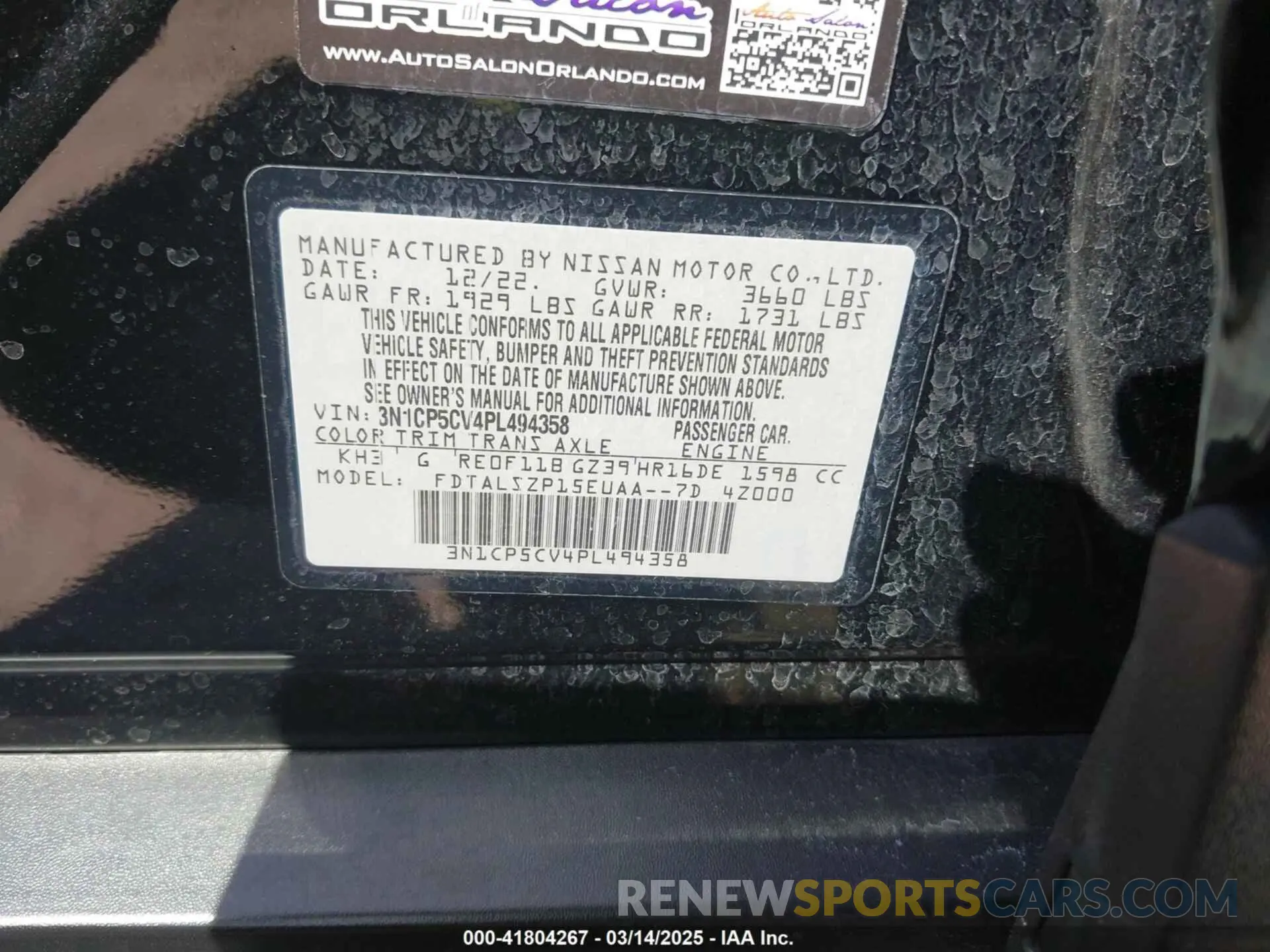 9 Photograph of a damaged car 3N1CP5CV4PL494358 NISSAN KICKS 2023