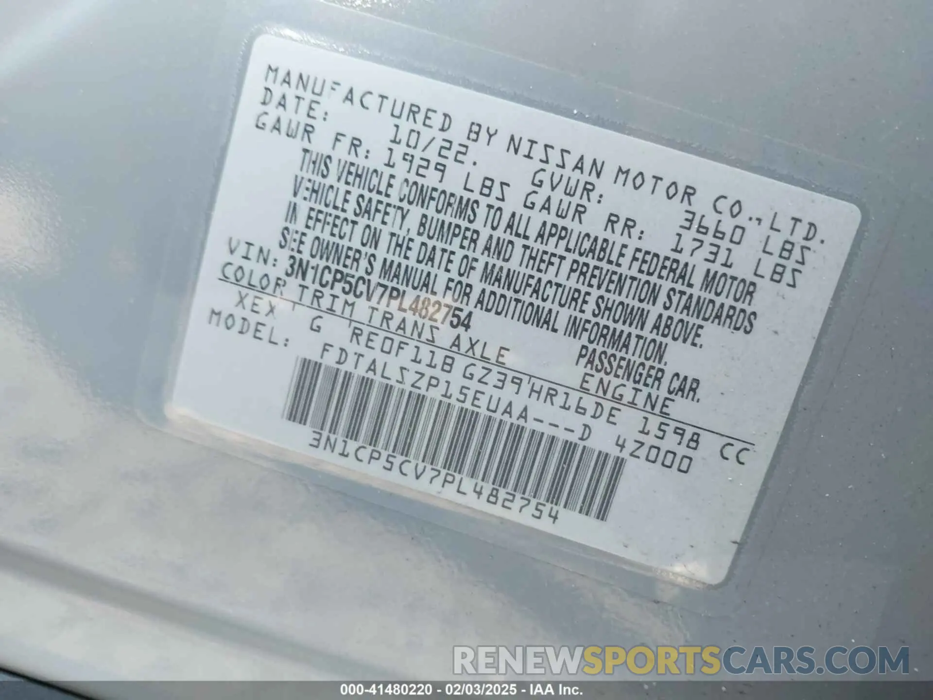9 Photograph of a damaged car 3N1CP5CV7PL482754 NISSAN KICKS 2023