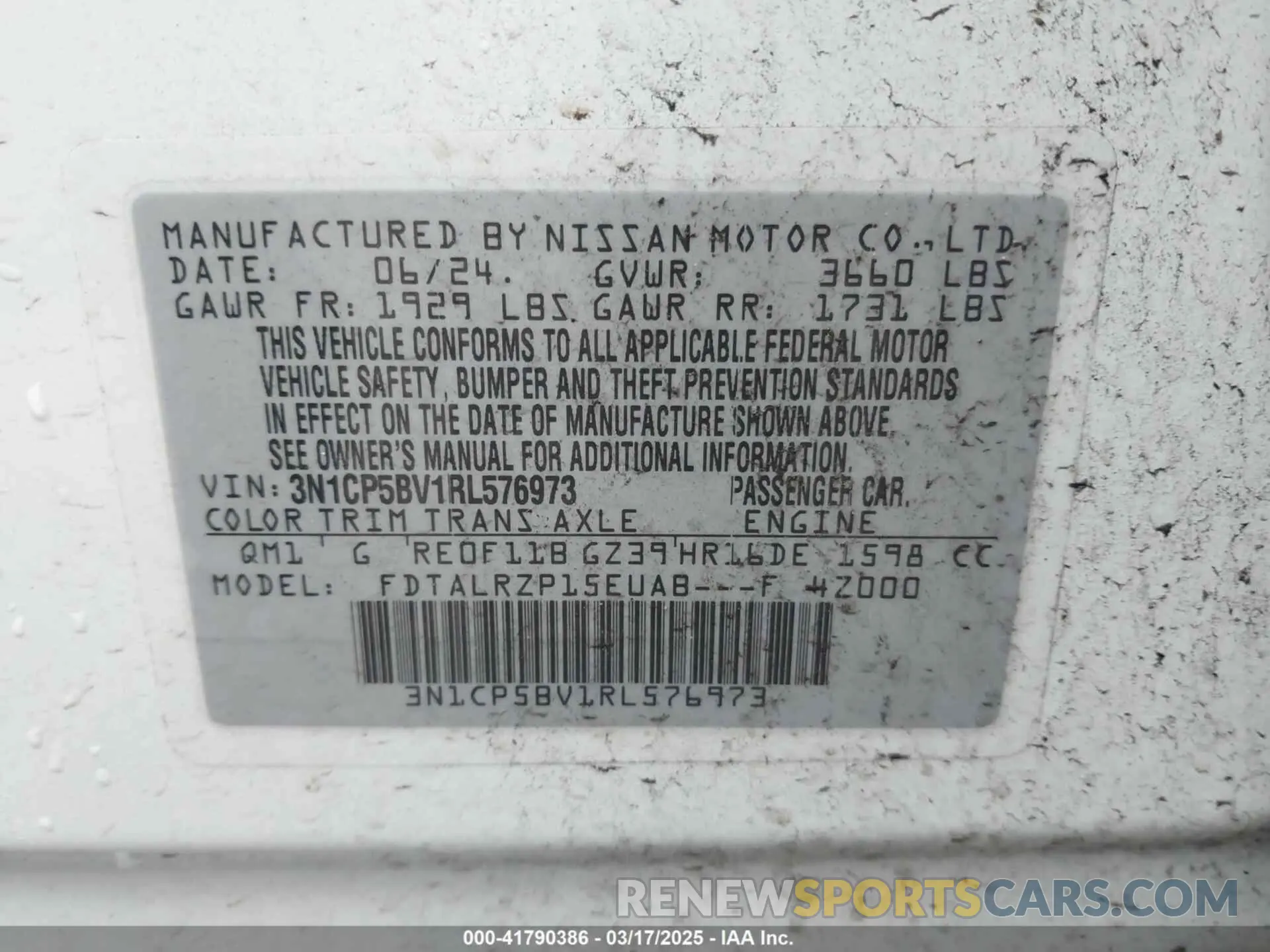 9 Photograph of a damaged car 3N1CP5BV1RL576973 NISSAN KICKS 2024