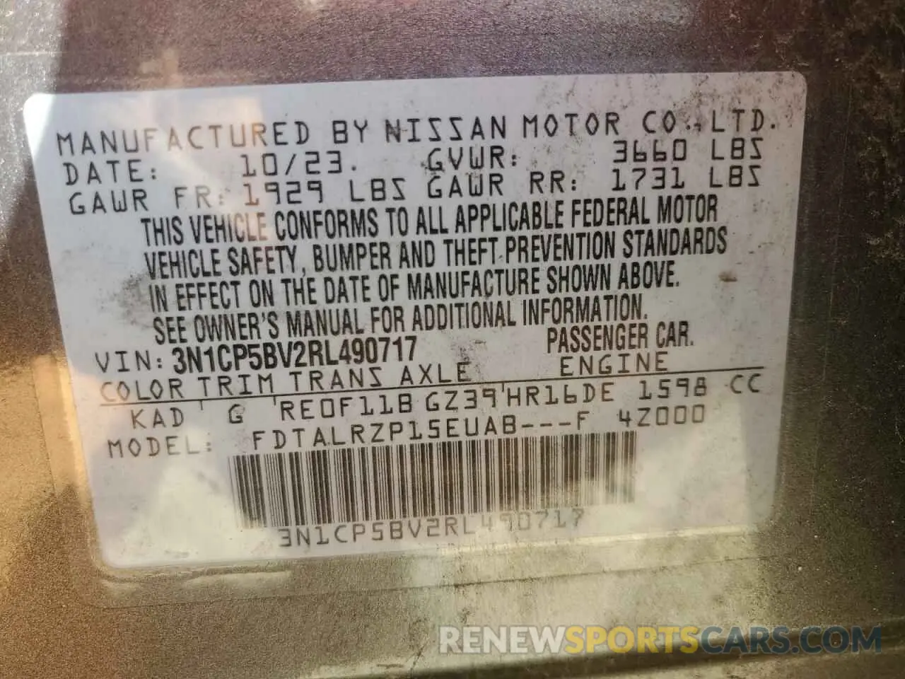 13 Photograph of a damaged car 3N1CP5BV2RL490717 NISSAN KICKS 2024
