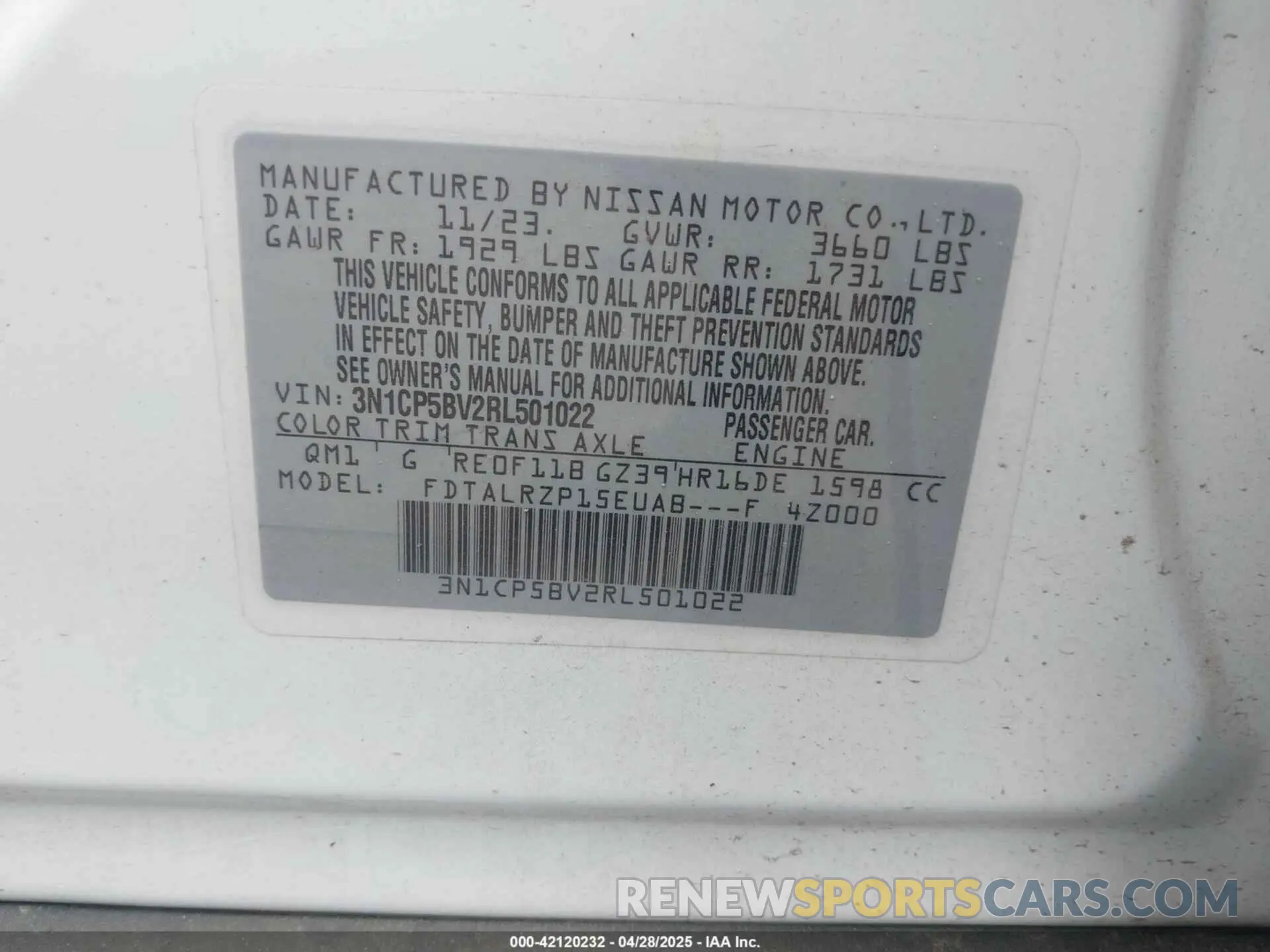 9 Photograph of a damaged car 3N1CP5BV2RL501022 NISSAN KICKS 2024