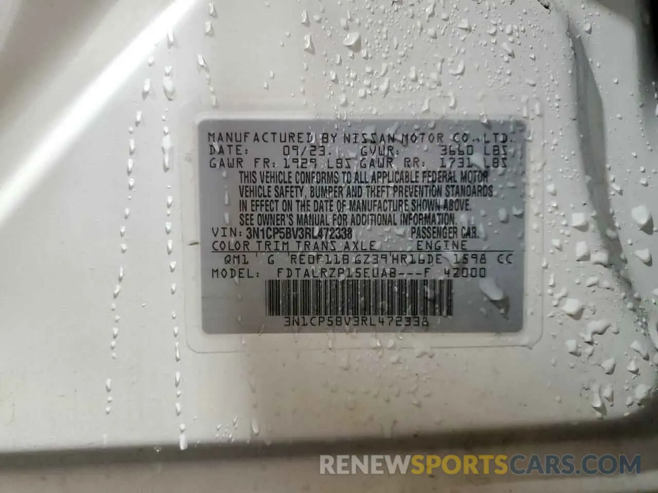 13 Photograph of a damaged car 3N1CP5BV3RL472338 NISSAN KICKS 2024