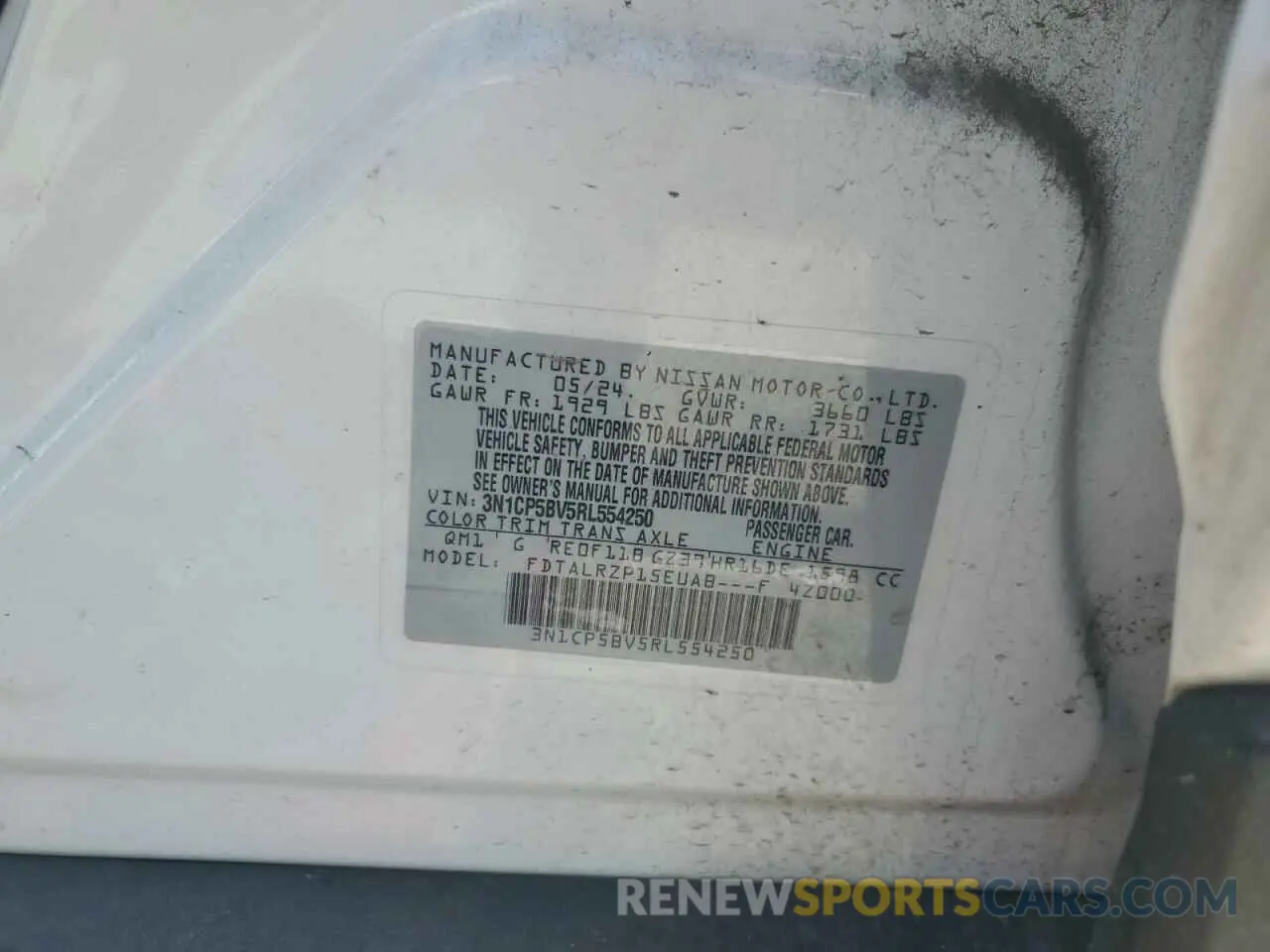 12 Photograph of a damaged car 3N1CP5BV5RL554250 NISSAN KICKS 2024