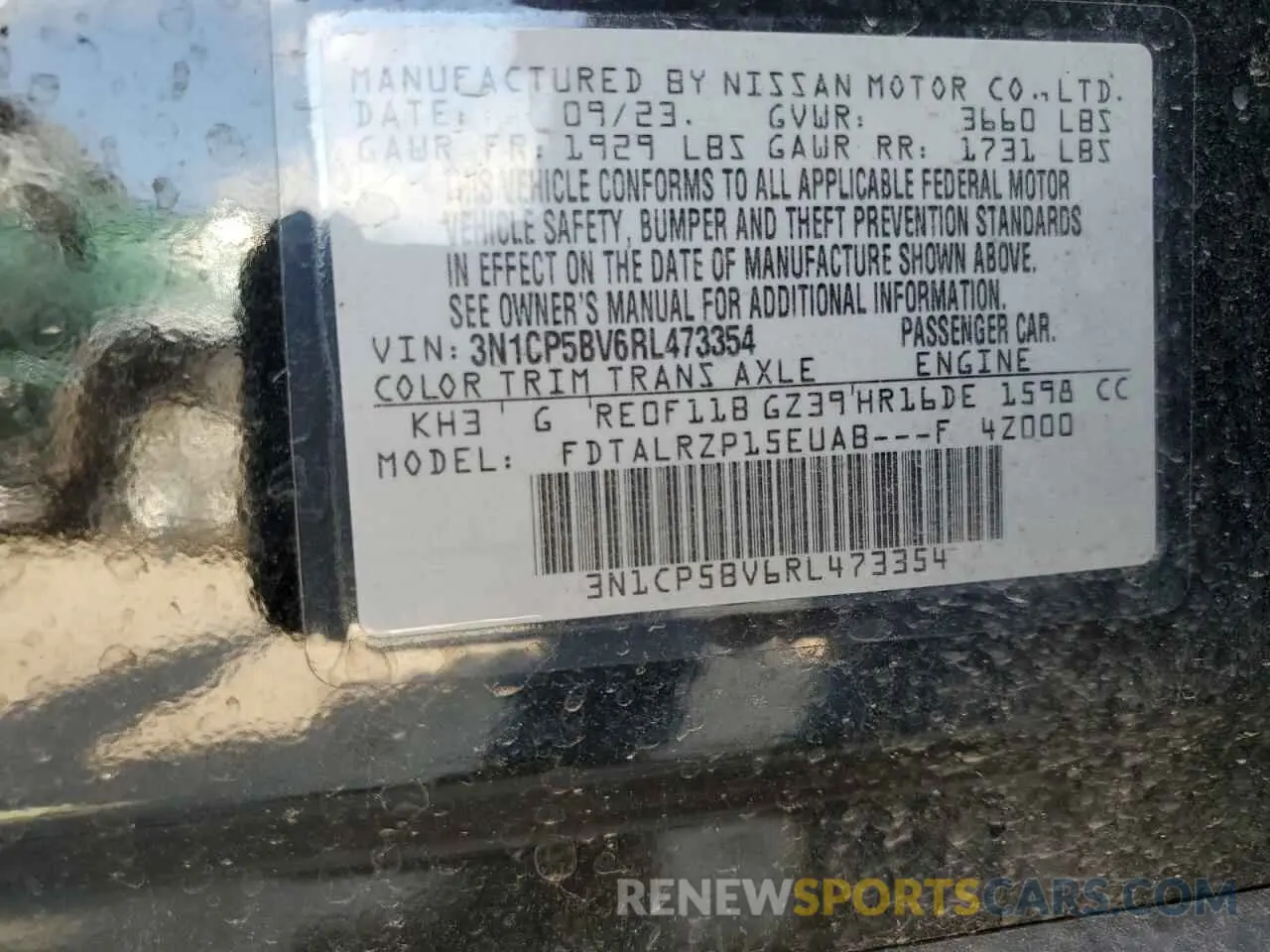 13 Photograph of a damaged car 3N1CP5BV6RL473354 NISSAN KICKS 2024