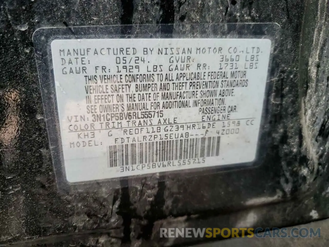 12 Photograph of a damaged car 3N1CP5BV6RL555715 NISSAN KICKS 2024
