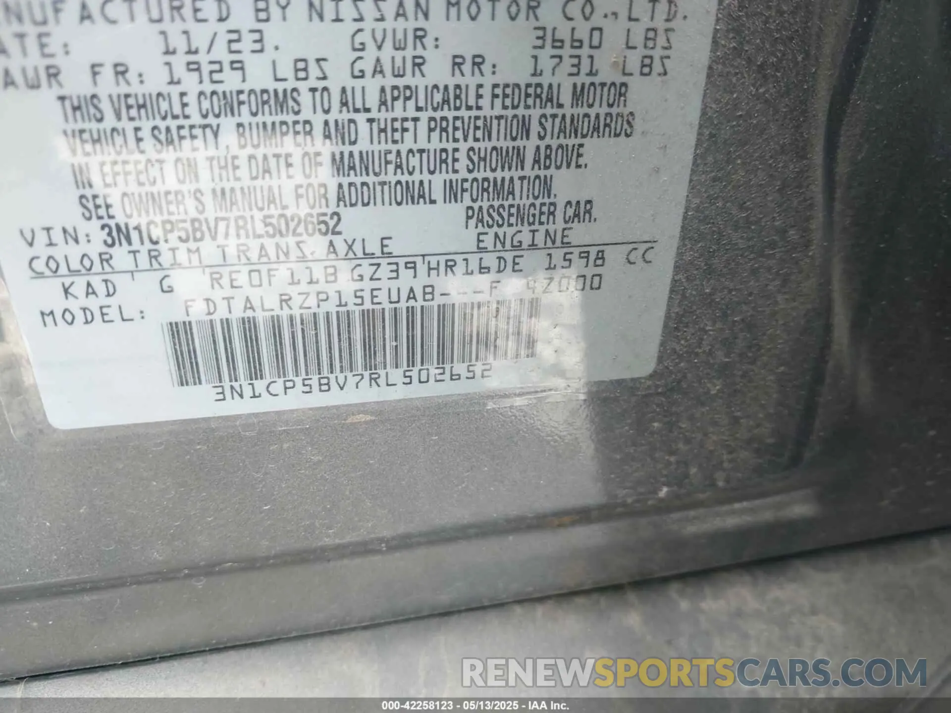 9 Photograph of a damaged car 3N1CP5BV7RL502652 NISSAN KICKS 2024
