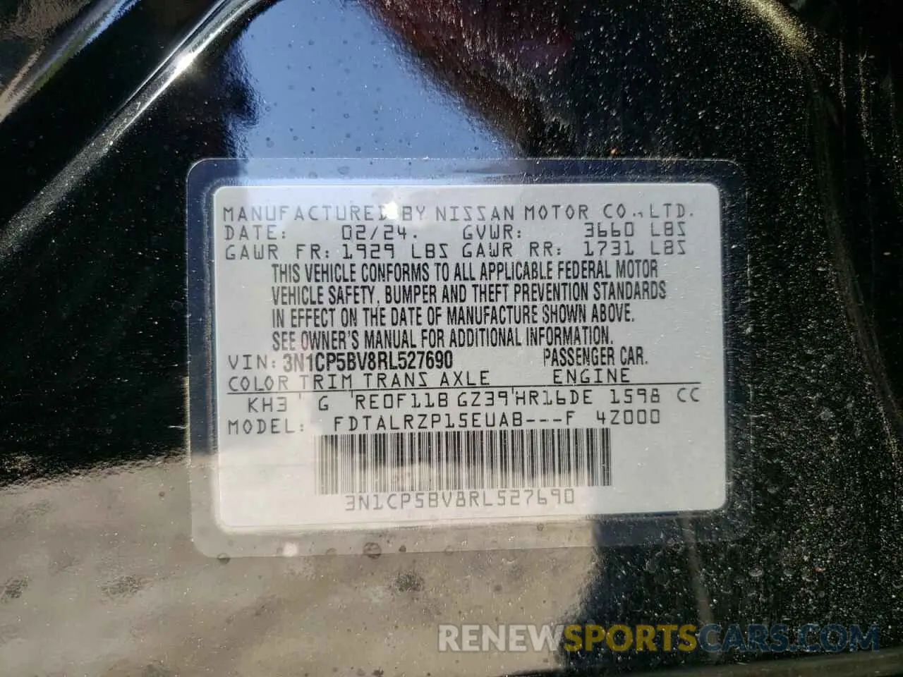 13 Photograph of a damaged car 3N1CP5BV8RL527690 NISSAN KICKS 2024