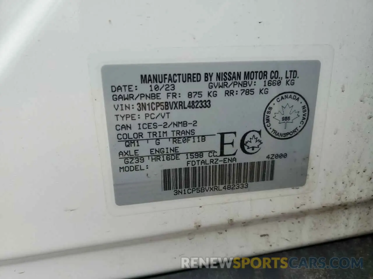 13 Photograph of a damaged car 3N1CP5BVXRL482333 NISSAN KICKS 2024