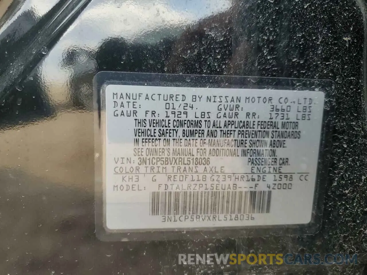 14 Photograph of a damaged car 3N1CP5BVXRL518036 NISSAN KICKS 2024