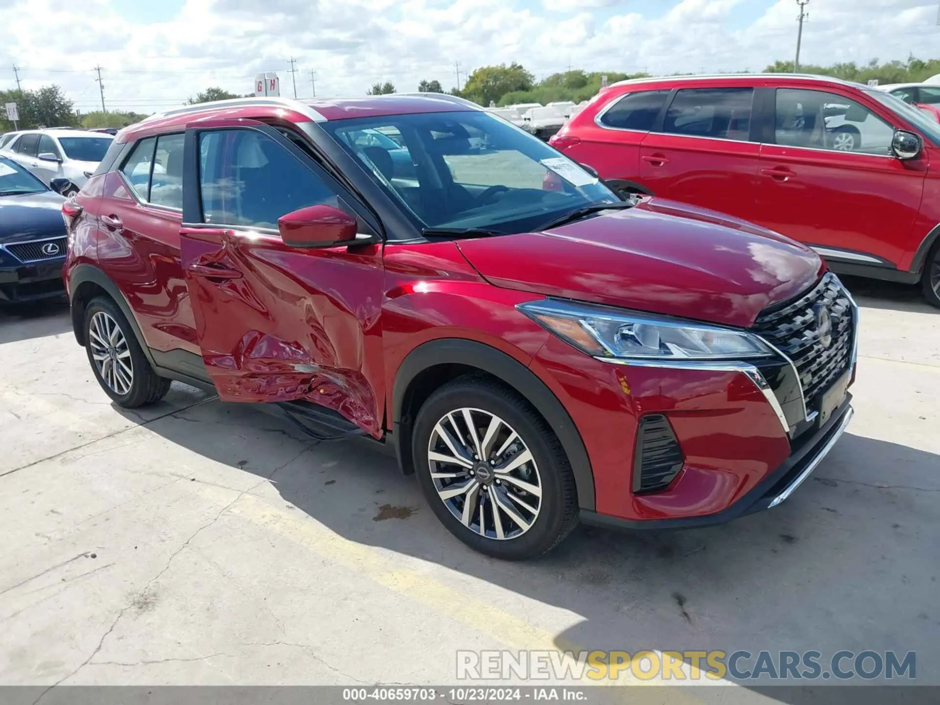 1 Photograph of a damaged car 3N1CP5CV0RL543512 NISSAN KICKS 2024