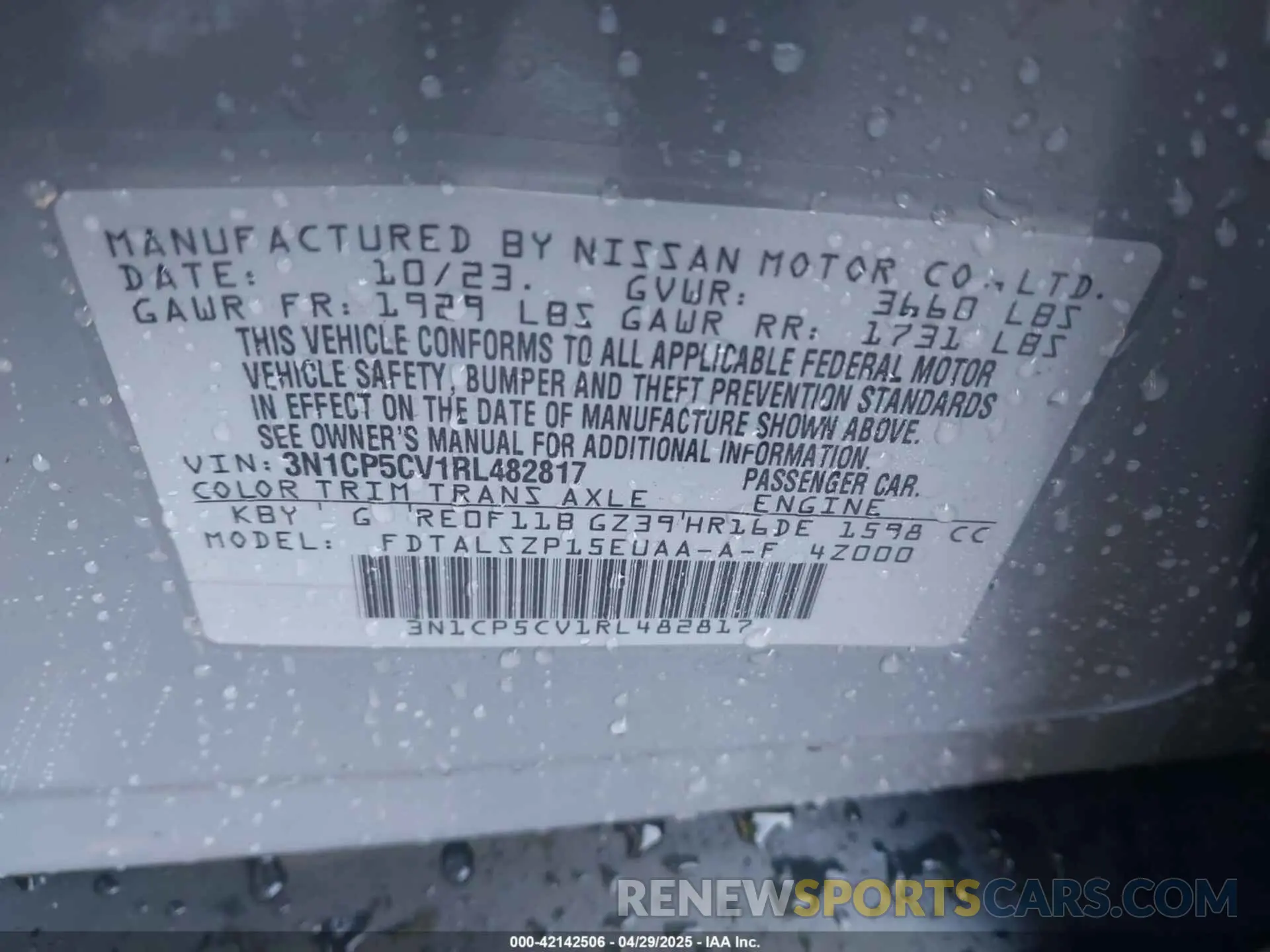 9 Photograph of a damaged car 3N1CP5CV1RL482817 NISSAN KICKS 2024