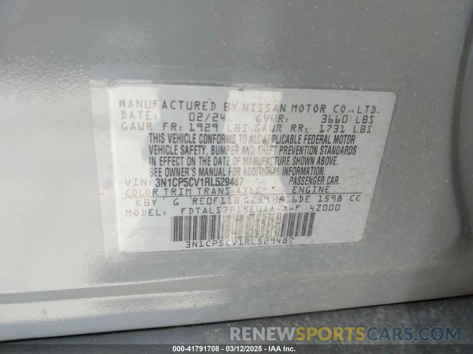9 Photograph of a damaged car 3N1CP5CV1RL529487 NISSAN KICKS 2024