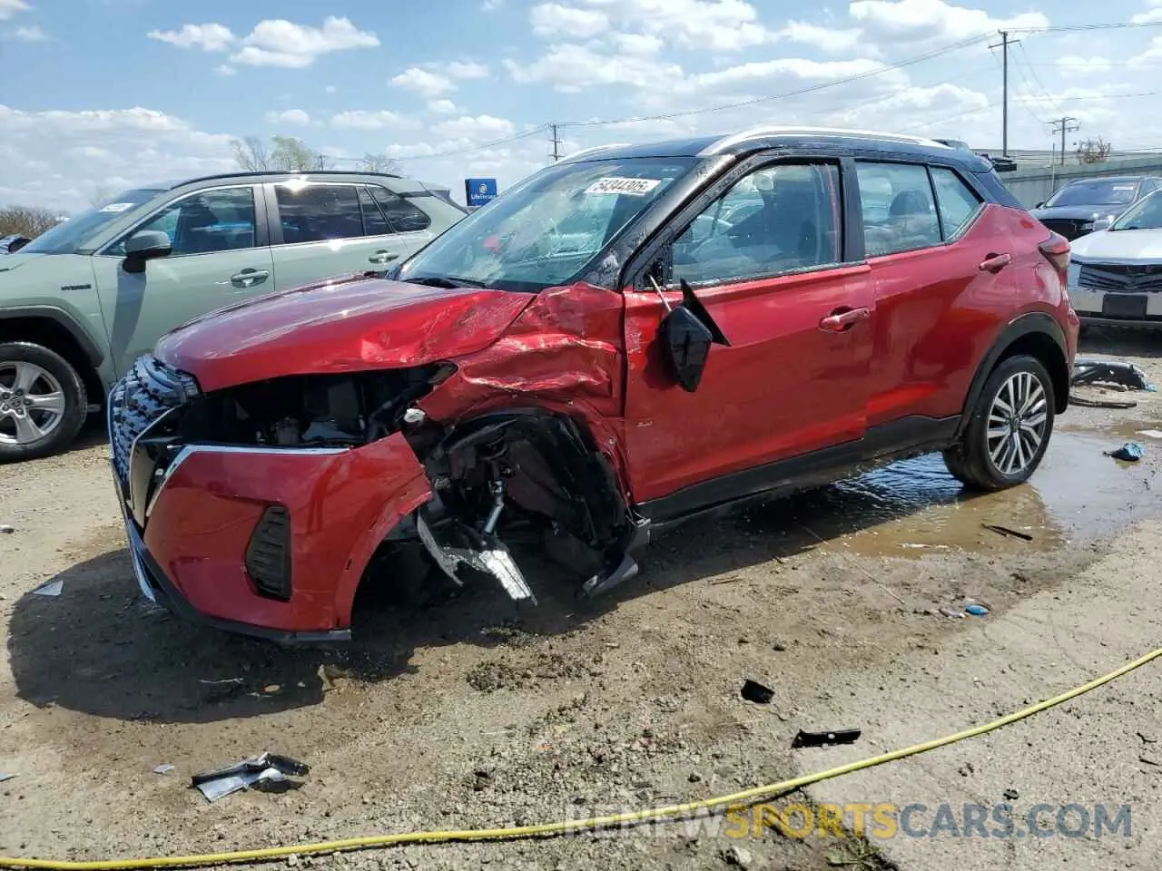 1 Photograph of a damaged car 3N1CP5CV3RL487565 NISSAN KICKS 2024