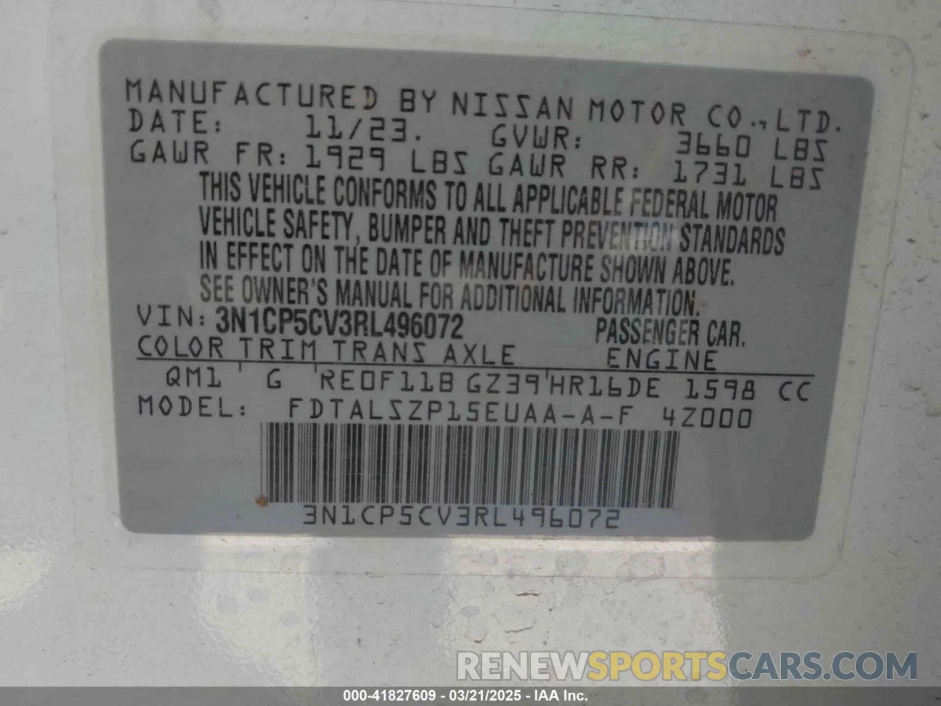 9 Photograph of a damaged car 3N1CP5CV3RL496072 NISSAN KICKS 2024