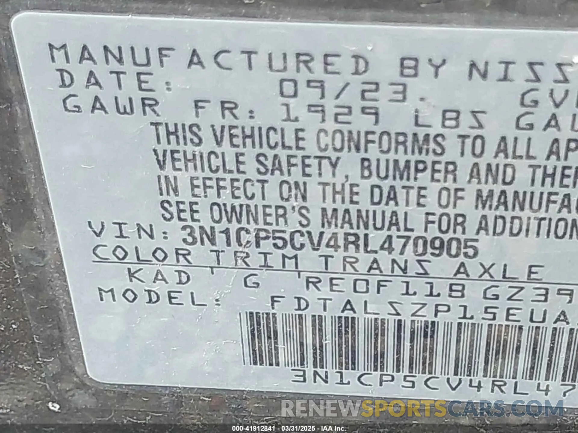9 Photograph of a damaged car 3N1CP5CV4RL470905 NISSAN KICKS 2024
