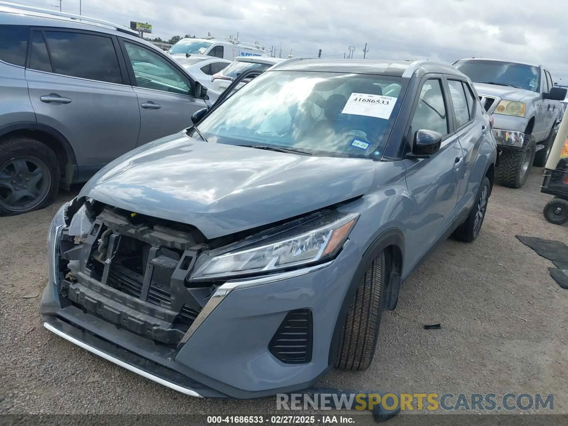 2 Photograph of a damaged car 3N1CP5CV4RL527524 NISSAN KICKS 2024
