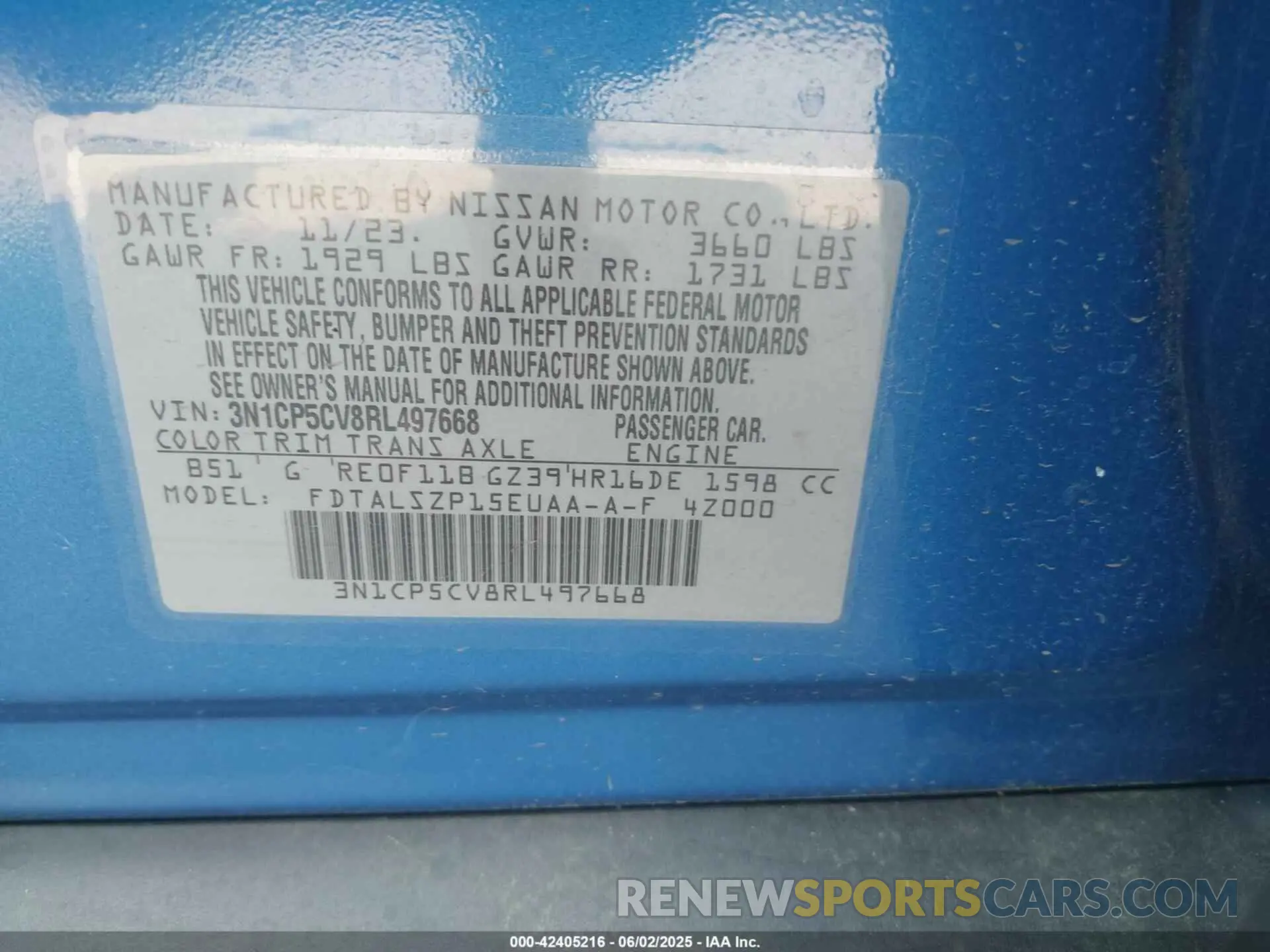 9 Photograph of a damaged car 3N1CP5CV8RL497668 NISSAN KICKS 2024