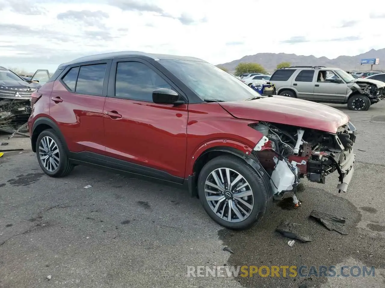 4 Photograph of a damaged car 3N1CP5CV8RL560879 NISSAN KICKS 2024