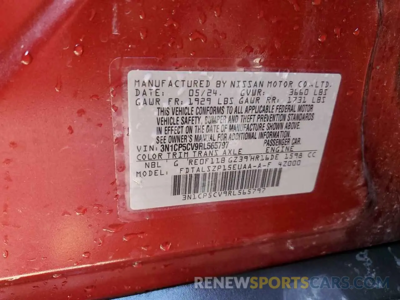 12 Photograph of a damaged car 3N1CP5CV9RL565797 NISSAN KICKS 2024