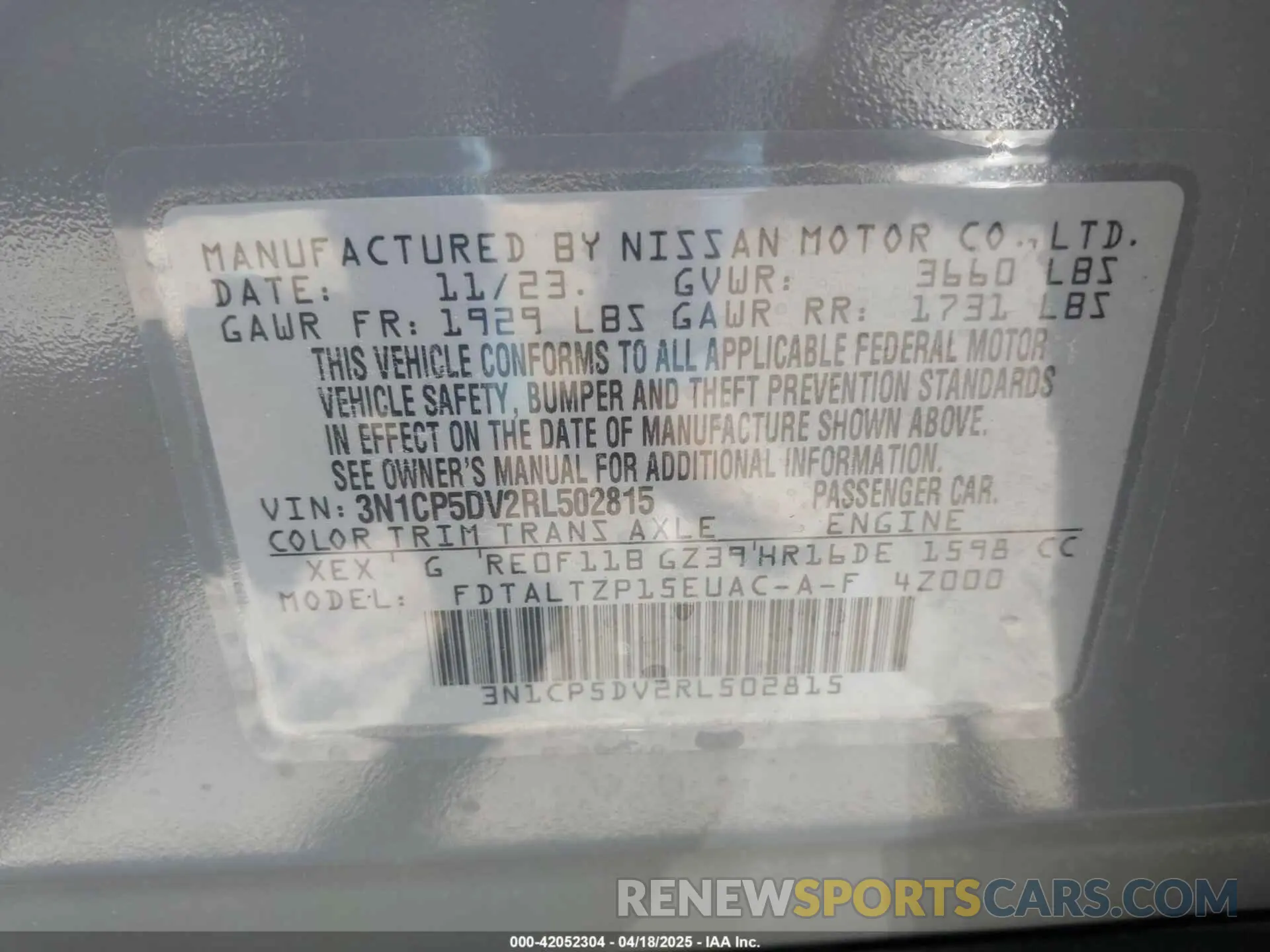 9 Photograph of a damaged car 3N1CP5DV2RL502815 NISSAN KICKS 2024