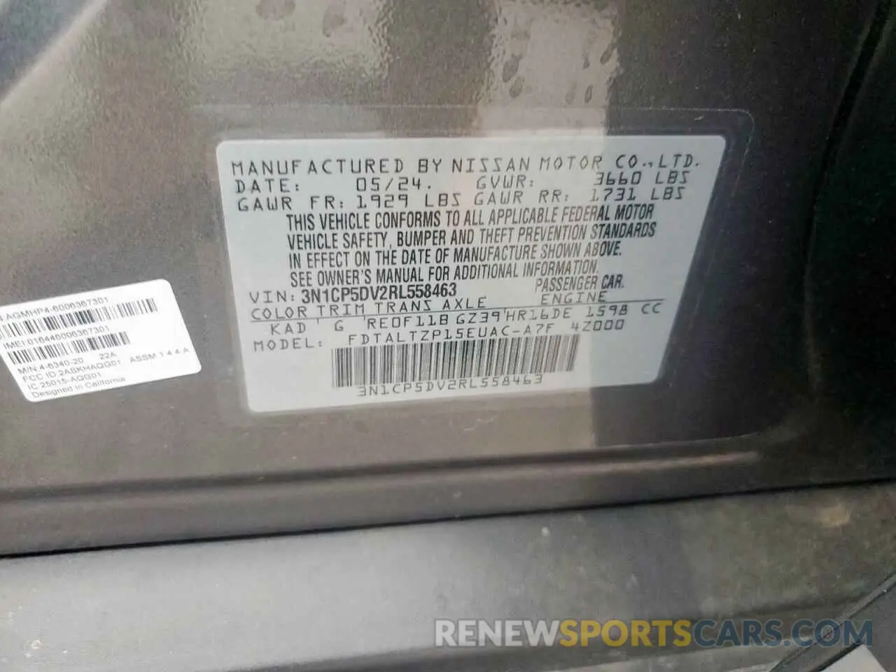 13 Photograph of a damaged car 3N1CP5DV2RL558463 NISSAN KICKS 2024